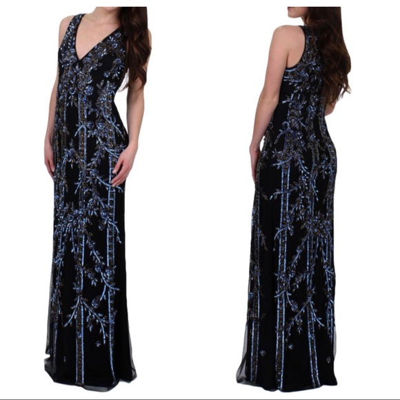 Aidan Mattox Dresses & Skirts - AIDAN MATTOX BEADED SLEEVELESS EVENING DRESS